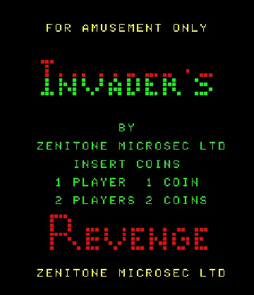 Invader's Revenge screen shot title